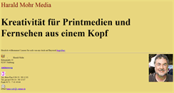 Desktop Screenshot of haraldmohr.de